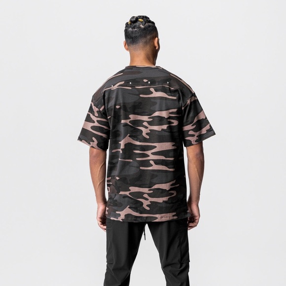 ASRV 0514. COTTONPLUS™ OVERSIZED TEE - RUST CAMO - Picture 2 of 3